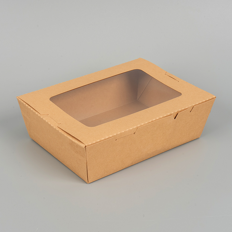 Scatola da pranzo a singolo finestrino kraft